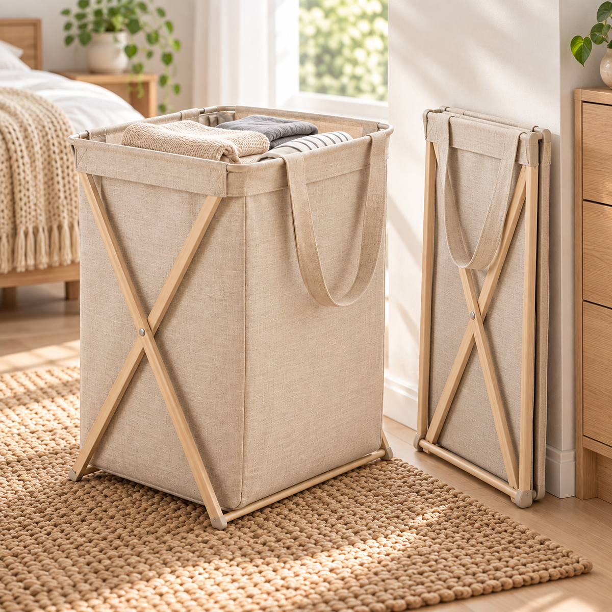Lumqivo FoldAway Collapsible Laundry Hamper