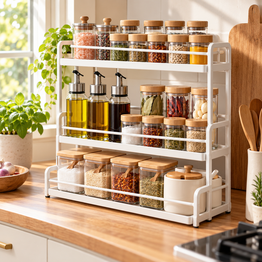 Lumqivo SpiceStep Multi-Tier Seasoning Rack