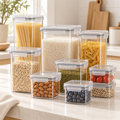 Lumqivo ClearKeep Airtight Food Storage Container Set